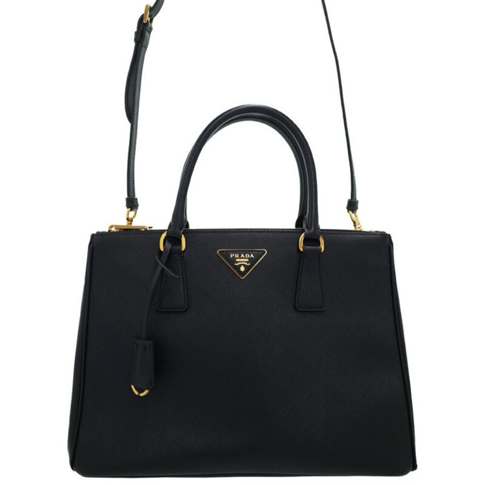 Prada Saffiano leather Galleria double zip 2way tote Shoulder bag